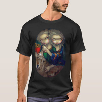 Loup-Garou: gotisk varg för vampyr för lesJumeaux Tee Shirt