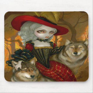 Loup-Garou: gotiska vargrokokor Mousepad för Musmatta