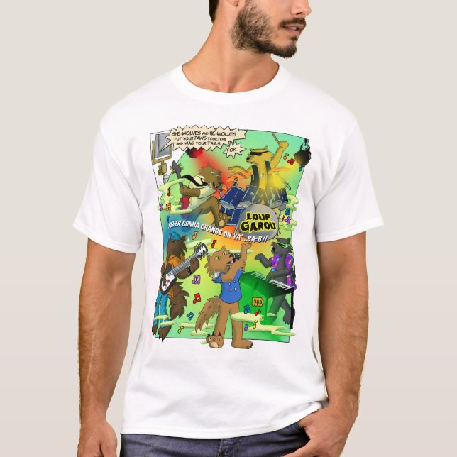 LOUP GAROU Herr T-Shirt (Framsida)
