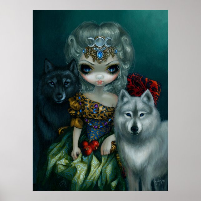 Loup-Garou La Grande Prêtresse ART PRINT Varg Poster (Framsidan)