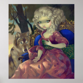 Loup-Garou: L'Aube ART PRINT gothic rococo varg Poster