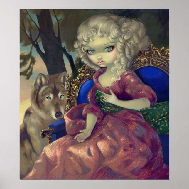 Loup-Garou: L'Aube ART PRINT gothic rococo varg Poster (Framsidan)