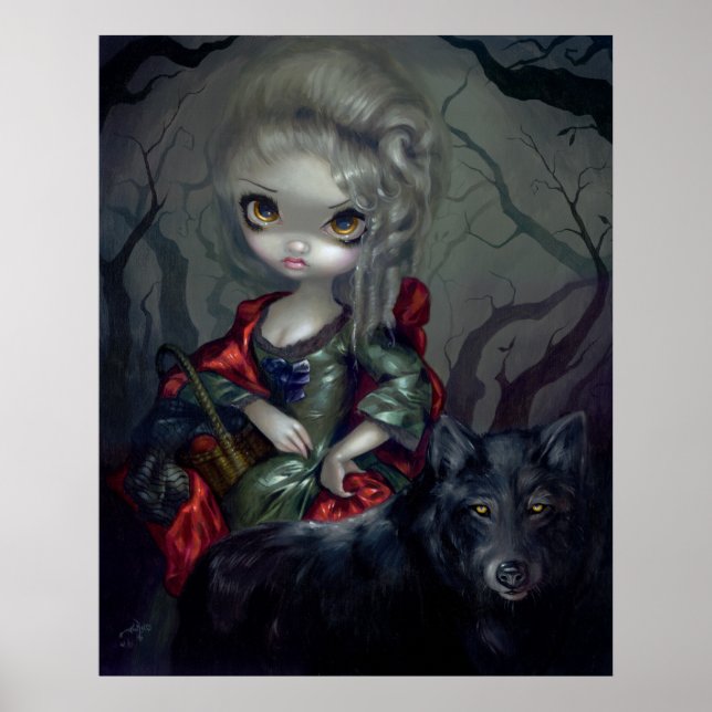 Loup-Garou: Le Petit Chaperon Rouge ART PRINT varg Poster (Framsidan)