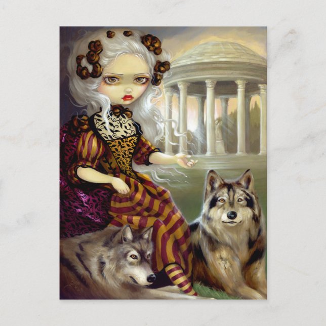 "Loup-Garou:  Le Temple’ vykort (Framsida)