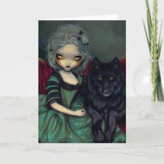 "Loup-Garou: Noir"-hälsningskort Kort