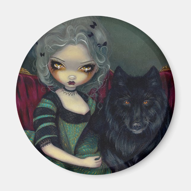"Loup-Garou: Noir" Magnet (Framsidan)