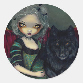 "Loup-Garou: Noir" Sticker Runt Klistermärke