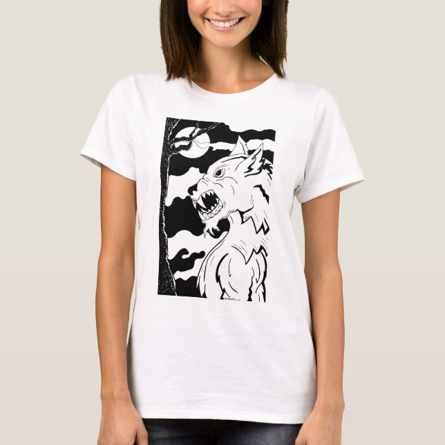 Loup Garou (werewolfen) T-shirt (Framsida)