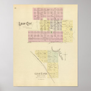 Loup stad, Nebraska Poster