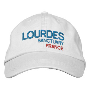 Lourdes Frankrike Sanctuary Hat Broderad Keps