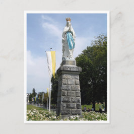 Lourdes - Frankrike - staty Saint Mary-Sainte Mari Vykort