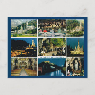 Lourdes, Multiview Vykort