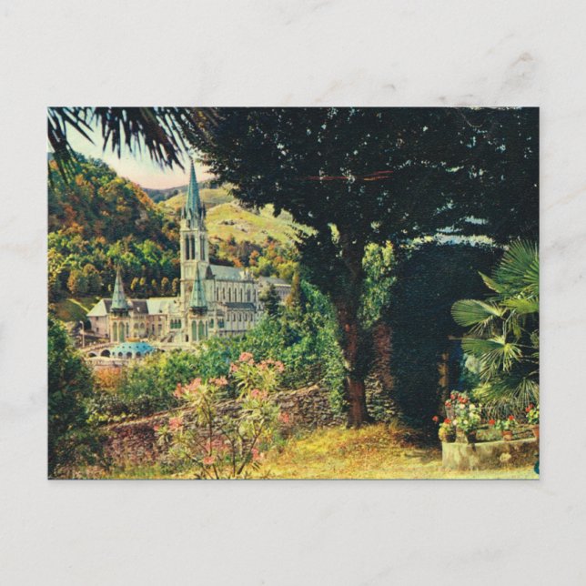 Lourdes, Rosary-kyrkan Vykort (Framsida)