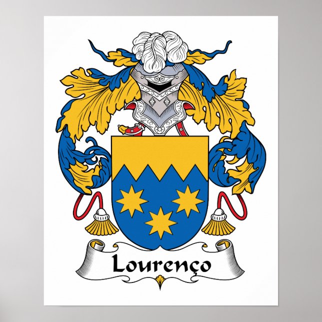 Lourenco Family Crest Poster (Framsidan)