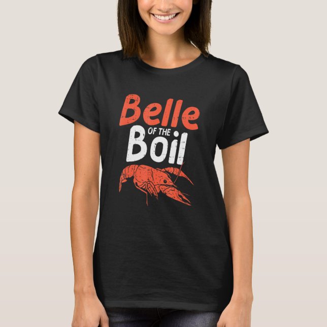 Lousiana Cajun Girls Mudbug Kräftor Belle T Shirt (Framsida)