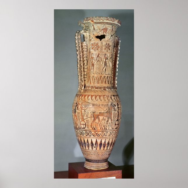 Loutrophoros som skildrar en sfinx poster (Framsidan)