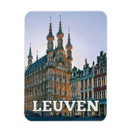 Louvain Belgique Photo Vintage Magnet