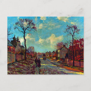 Louveciennes konst av Camille Pissarro Vykort