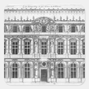 Louvre Fyrkantigt Klistermärke