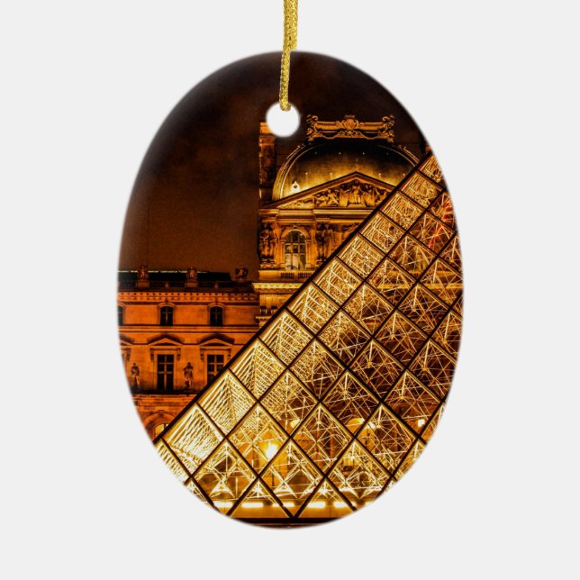 Louvre Julgransprydnad Keramik (Framsidan)