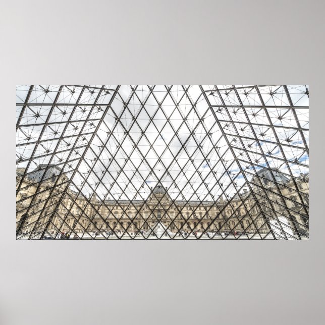 LOUVRE MUSEUM, PARIS, FRANKRIKE POSTER (Framsidan)