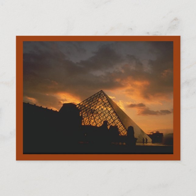 Louvre Museum Paris Vykort (Framsida)