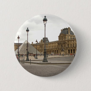 Louvre. Paris, Frankrike Knapp