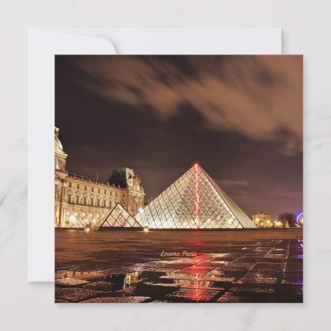Louvre, Paris, Frankrike, scenfotografi, (Framsida)