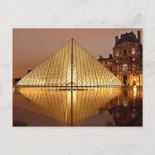 Louvre, Paris, Frankrike Vykort