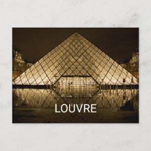 Louvre, Paris/Frankrike Vykort