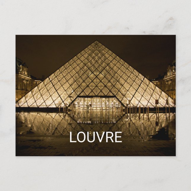 Louvre, Paris/Frankrike Vykort (Framsida)