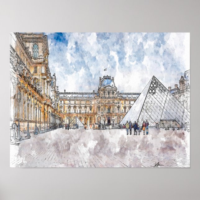 Louvre Paris Poster (Framsidan)