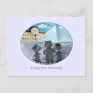 Louvre Post Card - Lycklig (kuvert som tillval) Vykort