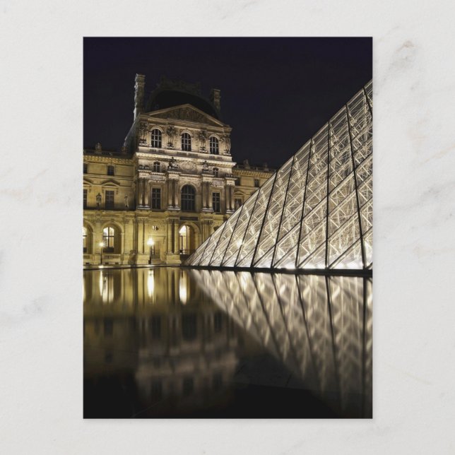 Louvre Pyramid 3 Vykort (Framsida)