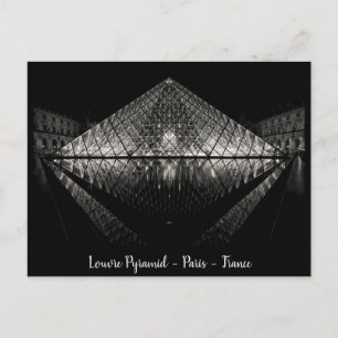 Louvre Pyramid, Paris, Frankrike Vykort