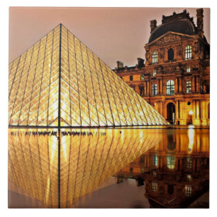 Louvre Pyramid, Paris Kakelplatta