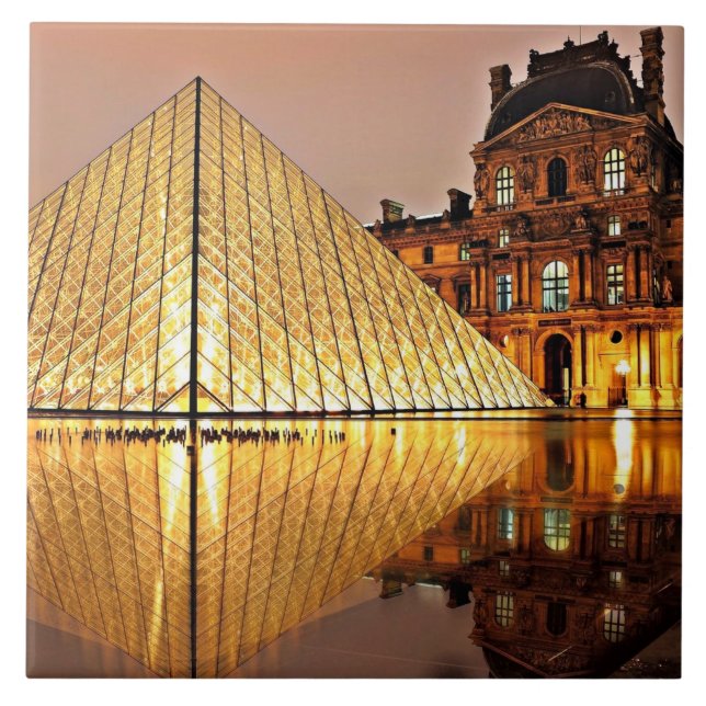 Louvre Pyramid, Paris Kakelplatta (Framsidan)