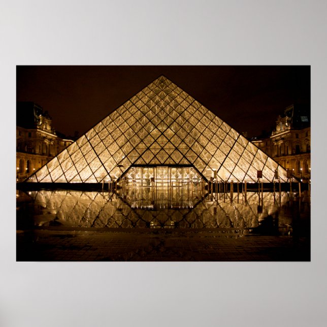 Louvre Pyramid Poster (Framsidan)