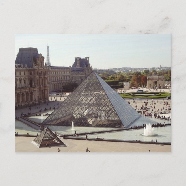 Louvre Pyramid Vykort (Framsida)