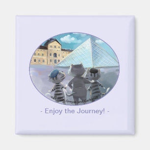 Louvre Square Magnet 2 tum - njut