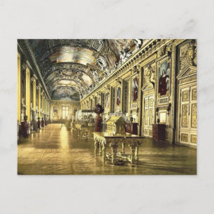Louvren, ett galleri i Louvre, Paris, Frankrike Vykort
