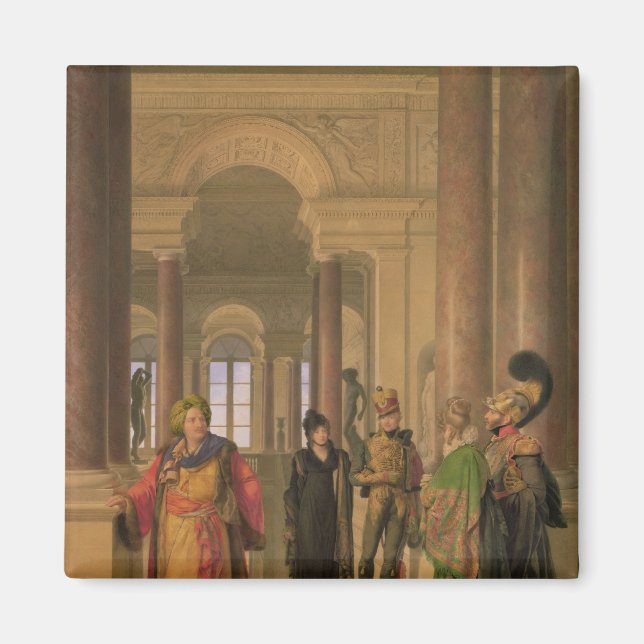 Louvres huvudtrappa 1817 magnet (Framsidan)