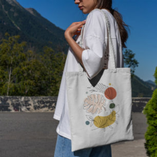 Löv Abstrakt Tote Bag Tygkasse