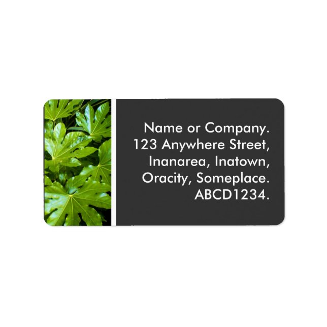 Löv Adressetikett (Framsidan)