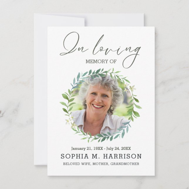 Löv Anpassningsbar av andning Foto Funeral Sympath (Framsida)