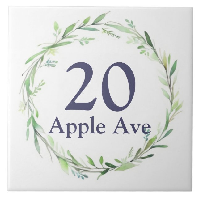 Löv Anpassningsbar för andningsskydd Plattskylt Ad Kakelplatta (Framsidan)