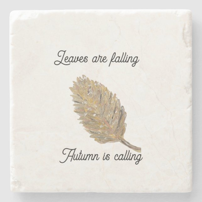 Löv är Fallande vit Underlägg (Framsidan)