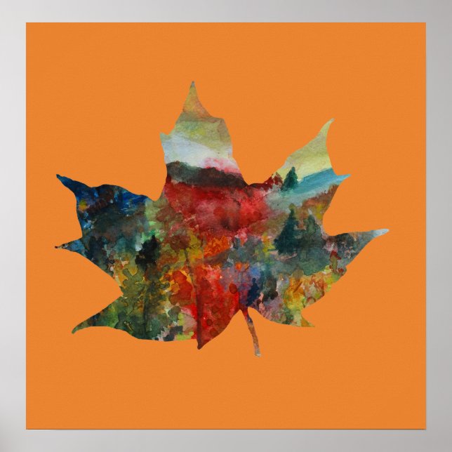 Löv Art, fall, hösten Löv Poster (Framsidan)