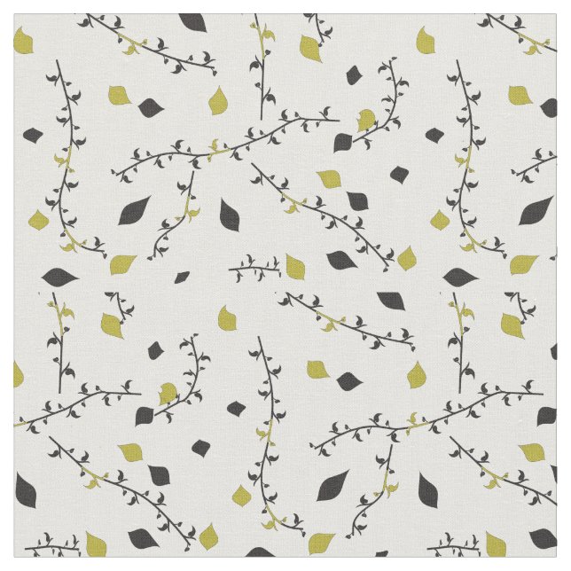 löv art grönt vit mode väv tyg (Närbild)