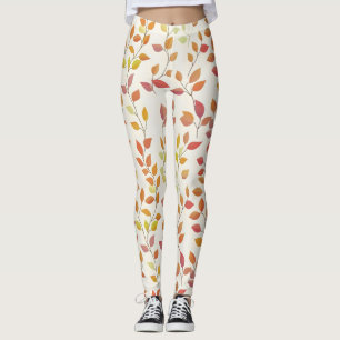 Löv Autumn Färg Leggings